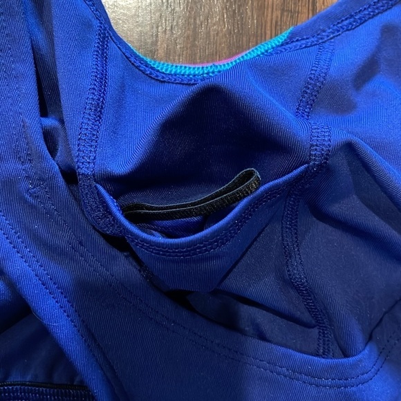 Patagonia athletic tennis dress blue pink racerback Sz XL - Picture 8 of 16